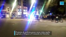 Protesta de policías pocas veces vista