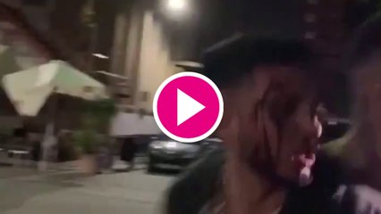 ¡Brutal! Terribles imágenes de Omar Montes a guantazo limpio en una pelea callejera