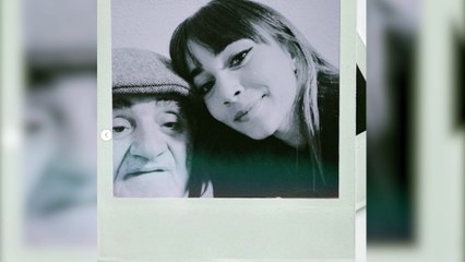 Aitana, muy afectada, da el último adiós a su abuelo