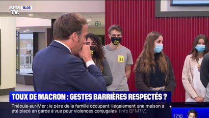 Emmanuel Macron a-t-il respecté les gestes barrières ?