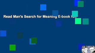 Read Man's Search for Meaning E-book full