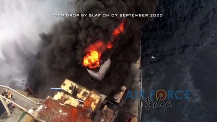 Chemical powder used to battle tanker blaze off Sri Lanka