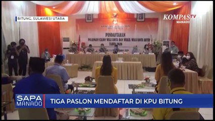 Tiga Paslon Mendaftar Di KPU Bitung