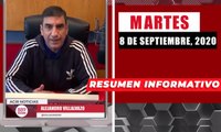 Resumen de noticias martes 8 de septiembre 2020 / Panorama Informativo / 88.9 Noticias