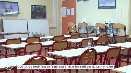 COVID 19 / Désinfection "connectée" dans les collèges du Loir-et-Cher