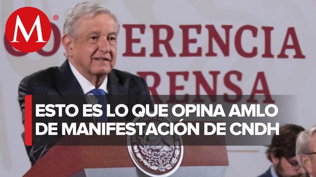 Rosario Piedra atenderá peticiones de manifestantes en CNDH: AMLO
