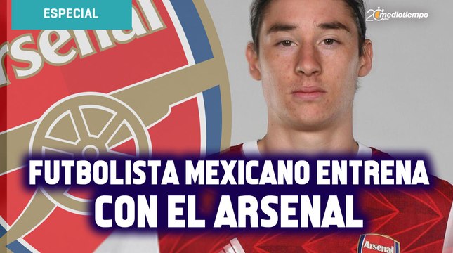 Marcelo Flores, jugador mexicano, entrena con el primer equipo del Arsenal