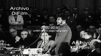 Che Guevara habla en la conferencia interamericana Punta del Este 1961