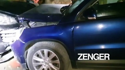 Drug smugglers wreck themselves and police car