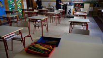 En medio de pandemia, niños regresan al colegio en España