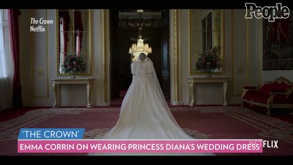 The Crown Star Emma Corrin on Wearing Princess Diana’s Wedding Dress: ‘Everyone Went Silent’