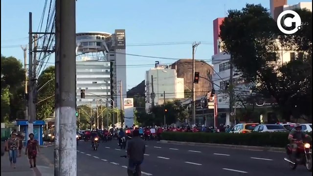 Motoboys realizam protesto contra morte de entregador em Vitória