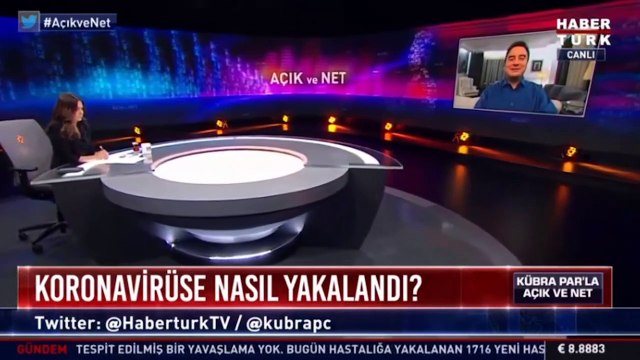 Coronaya yakalanan Babacan canlı yayında hastalığı anlattı