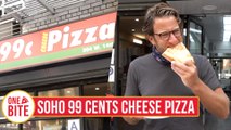 Barstool Pizza Review - Soho 99 Cents Cheese Pizza powered by Monster Energy