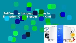 Full Version  Language Policies in Education: Critical Issues  For Kindle
