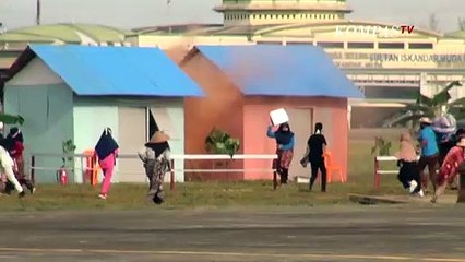 TNI AU Simulasi Turunkan Paksa Pesawat Asing Tanpa Izin di Aceh