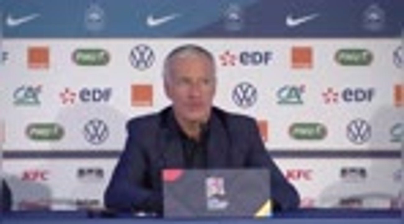 Bleus - Deschamps : "Le 3-5-2 ? On aura le temps..."