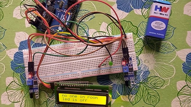Visitor counter using Ir Sensor And Arduino