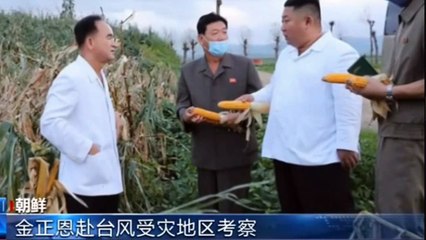 김정은태풍피해 현지시찰 북한방송 태풍보도 北朝鮮 「台風10号情報、金正恩 North Korea's Kim inspects region hit by Typhoon and  N. Korea's state TV airs rare live coverage of Typhoon
