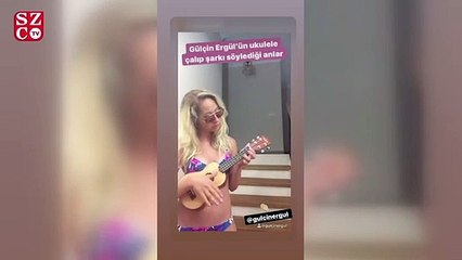 Gülçin hem çaldı hem söyledi
