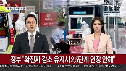 정부 "확진자 감소 유지시 2.5단계 연장 안해"