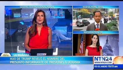 Hijo de Trump reveló el nombre del presunto informante de presiones en ucrania