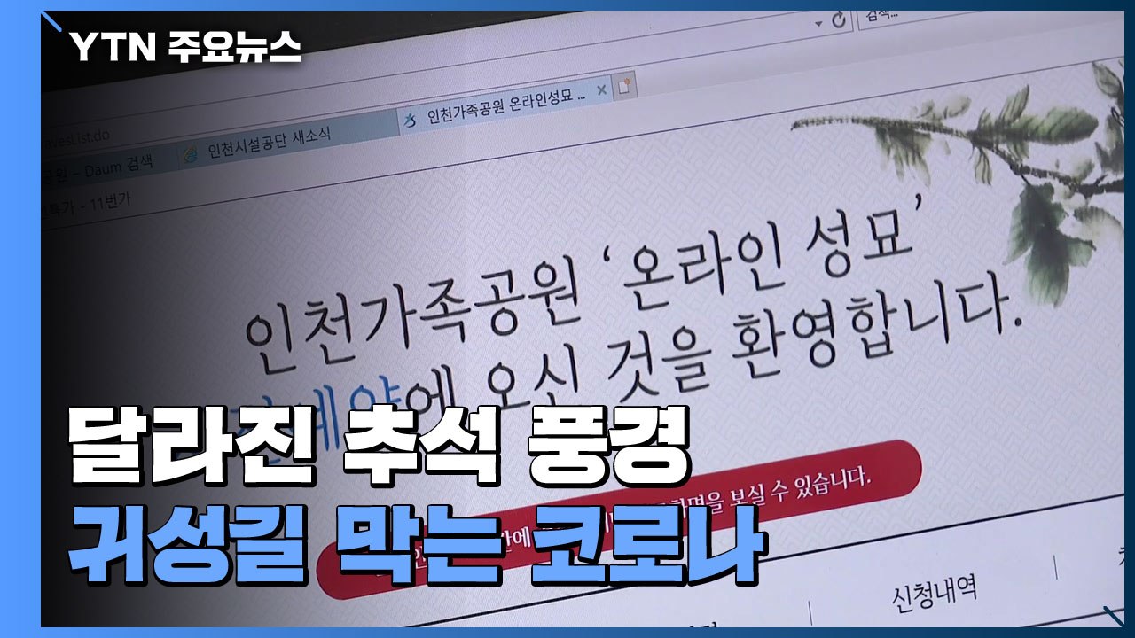 온라인 성묘·벌초 비용 지원...코로나19가 바꿔 놓은 추석 풍경 / YTN