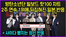 방탄소년단 빌보드 핫100 차트 2주 연속 1위에 뒤집혀진 일본 반응   사이다 뺨치는 외신 반응