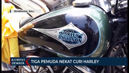 3 Pemuda Nekat Curi Motor Harley, Untuk Bayar Hutang