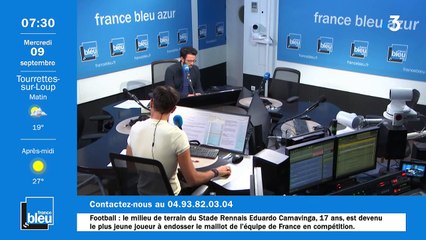 La matinale de France Bleu Azur du 09/09/2020