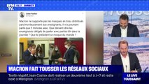 Emmanuel Macron pris d'une quinte de toux... fait réagir les réseaux sociaux