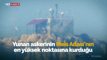 Meis'te Yunanistan'ın telsiz ve radar istasyonu görüntülendi