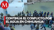 Habitantes de Chihuahua corren a la Guardia Nacional en presa La Boquilla