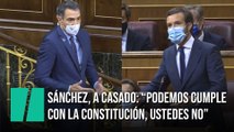 Sánchez defiende a Podemos frente a Casado: 