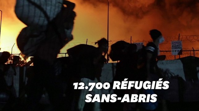 À Lesbos, un incendie détruit le plus grand camp de migrants de Grèce