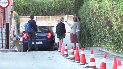 La princesa Leonor empieza el curso escolar tomándose la temperatura