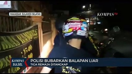 Polisi Bubarkan Balapan Liar Tiga Remaja Ditangkap