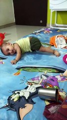 Cutest baby crawling for the first time- Funny baby videos