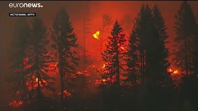 Горит западное побережье США