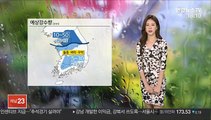 [날씨] 내일 아침까지 중부 '비'…돌풍·벼락·우박 동반