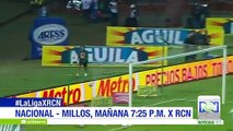 Nacional recibe a Millonarios en el clásico colombiano por el Canal RCN