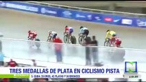 Colombia, tres medallas de plata en el ciclismo de pista centroamericano
