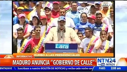 "Gobierno de calle", Nicolas Maduro