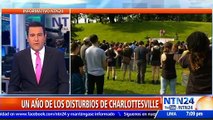 Manifestantes contra el racismo volvieron a Charlottesville un año después de los disturbios