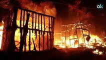 Un incendio arrasa el campo de refugiados de Moria en Grecia y destruye las infraviviendas de 13.000 personas