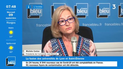 Michèle Cottier, présidente de l'université Jean-Monnet à Saint-Etienne, fait le point sur la rentrée étudiante