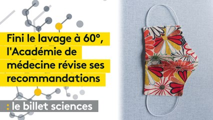 Plus besoin de laver ses masques en tissu à 60° : l'Académie de médecine revoit ses recommandations