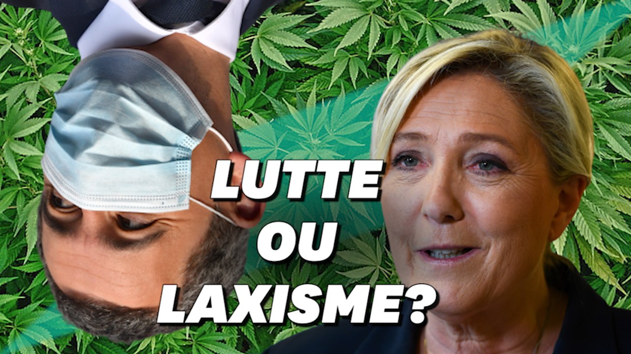 Pour Marine Le Pen, la guerre anti-drogue de Darmanin organise en réalité sa "dépénalisation"