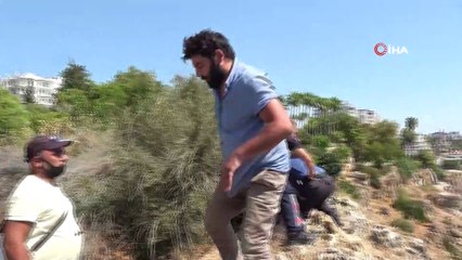 Falezlerde intihar girişiminde bulunan gence hayati müdahale