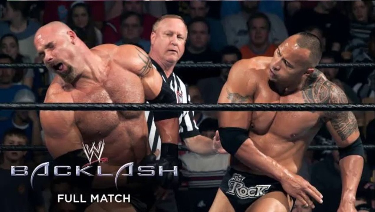 The rock Vs goldberg backlash 2003 full mache HD || Dyne jhonson wwe mache with gold berg
